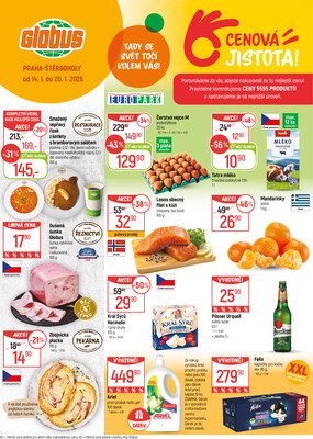 Akční leták Globus 14.1. - 20.1.2026 - Globus Praha - Štěrboholy