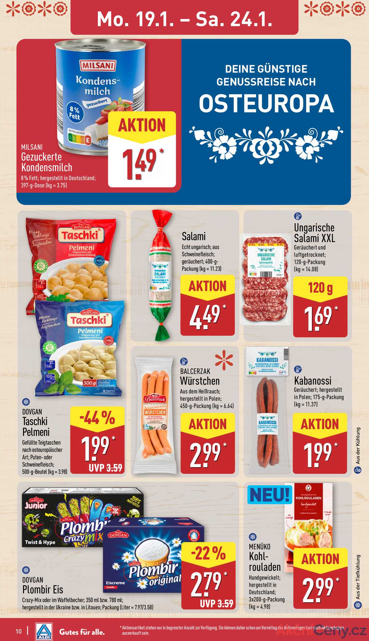 Leták ALDI Německo 19.1.-25.1.2026 strana 10