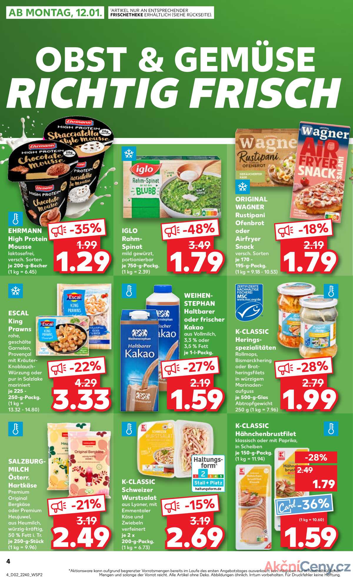 Leták Kaufland Německo 11.1.-14.1.2026 strana 4