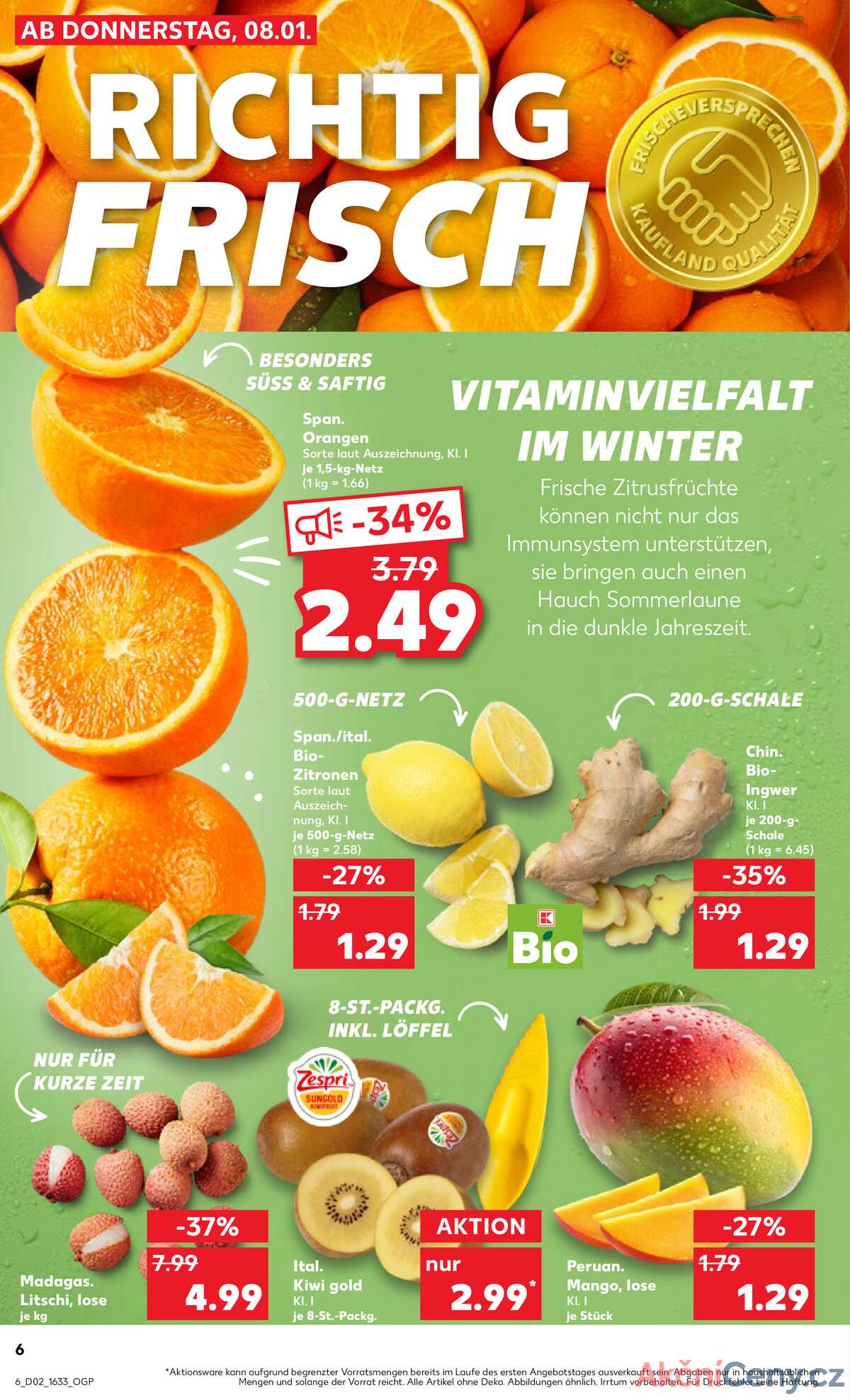 Leták Kaufland Německo 11.1.-14.1.2026 strana 6