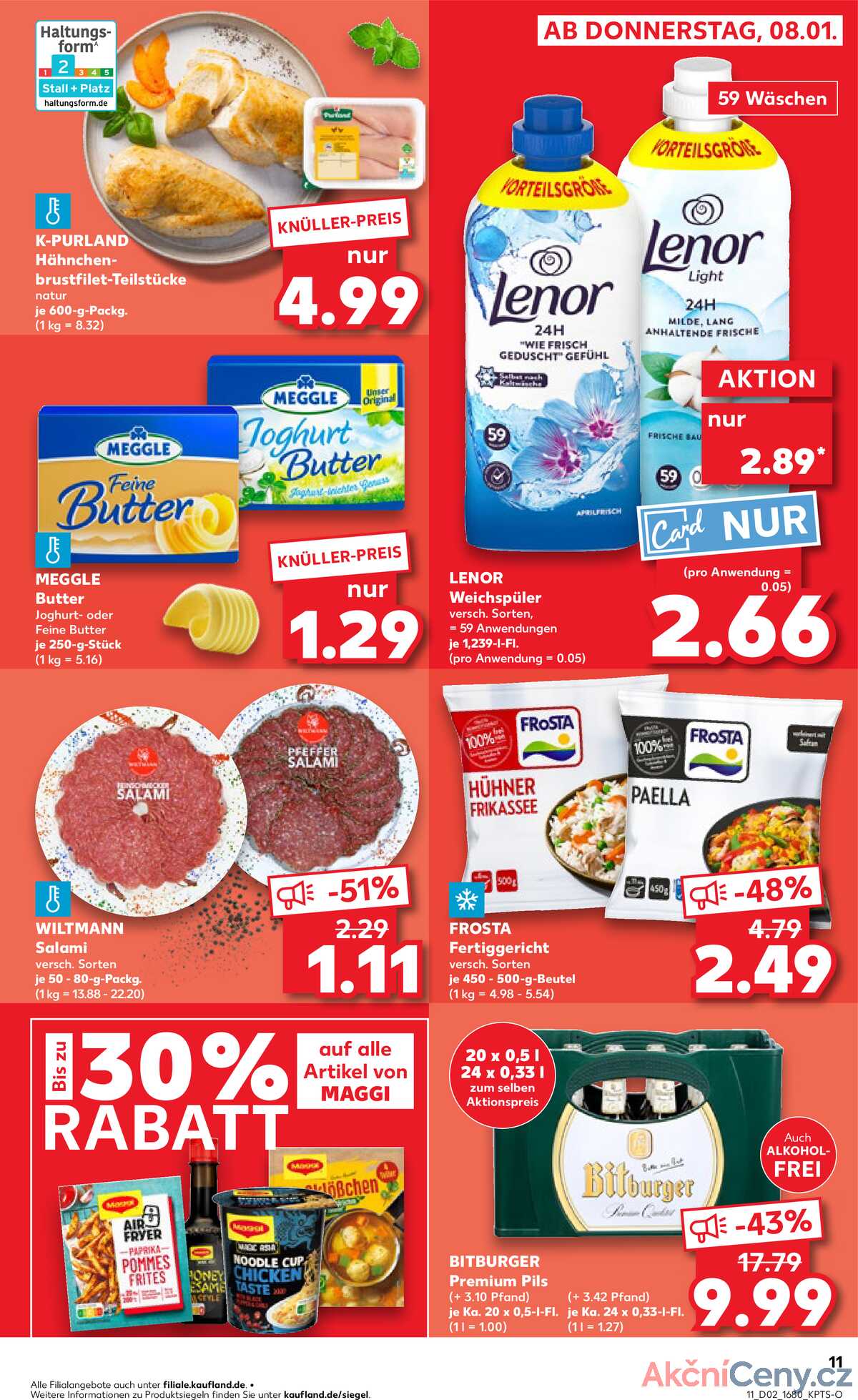 Leták Kaufland Německo 11.1.-14.1.2026 strana 11