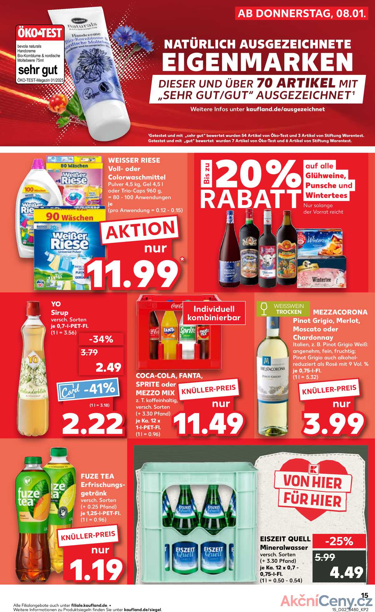 Leták Kaufland Německo 11.1.-14.1.2026 strana 15