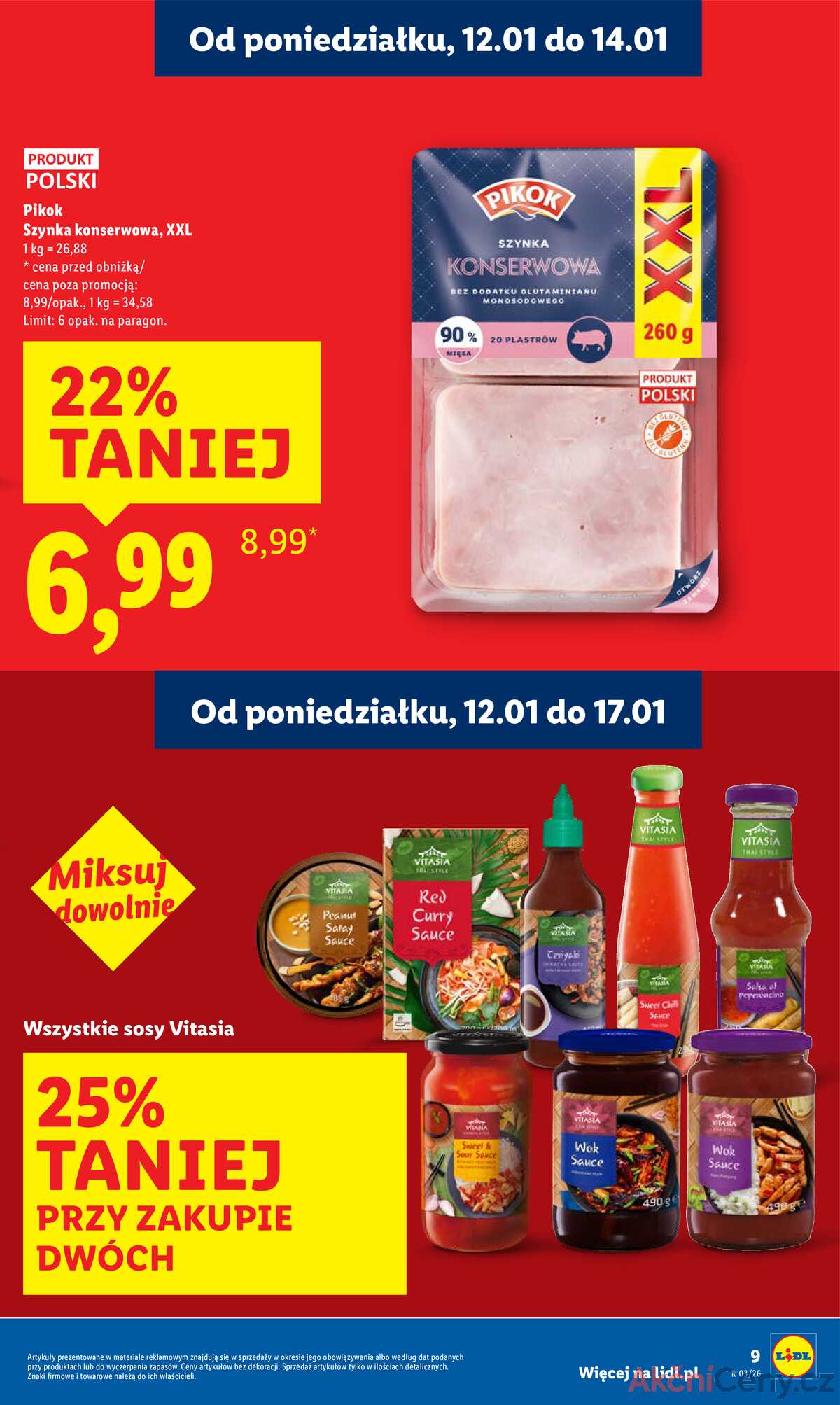 Leták Lidl Polsko 12.1.-14.1.2026 strana 9