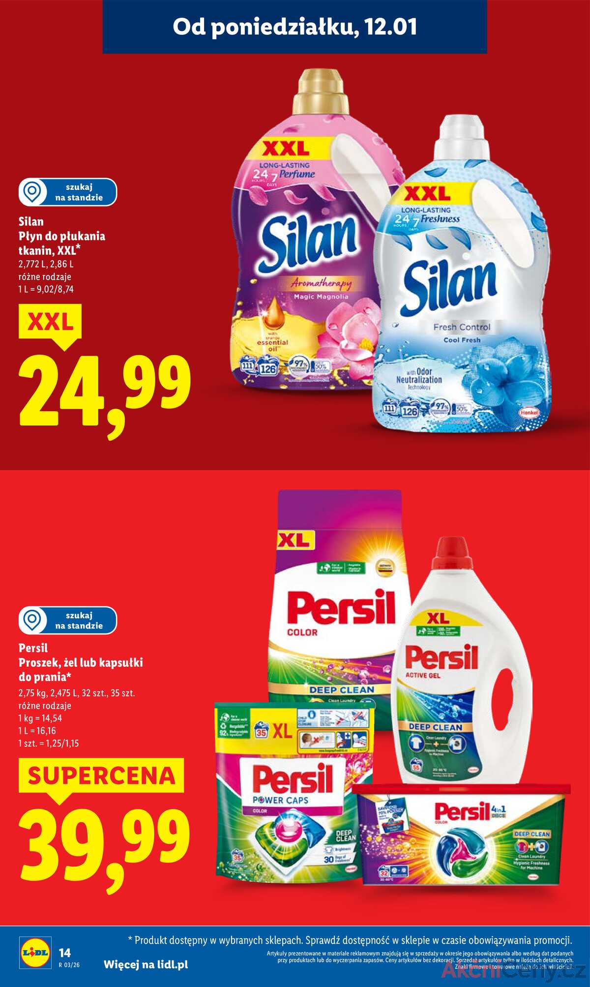 Leták Lidl Polsko 12.1.-14.1.2026 strana 14