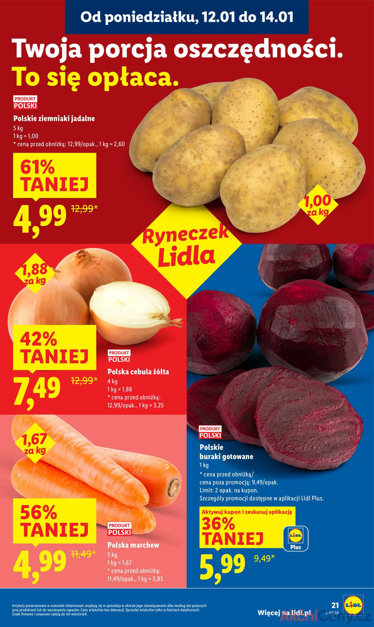 Leták Lidl Polsko 12.1.-14.1.2026 strana 21