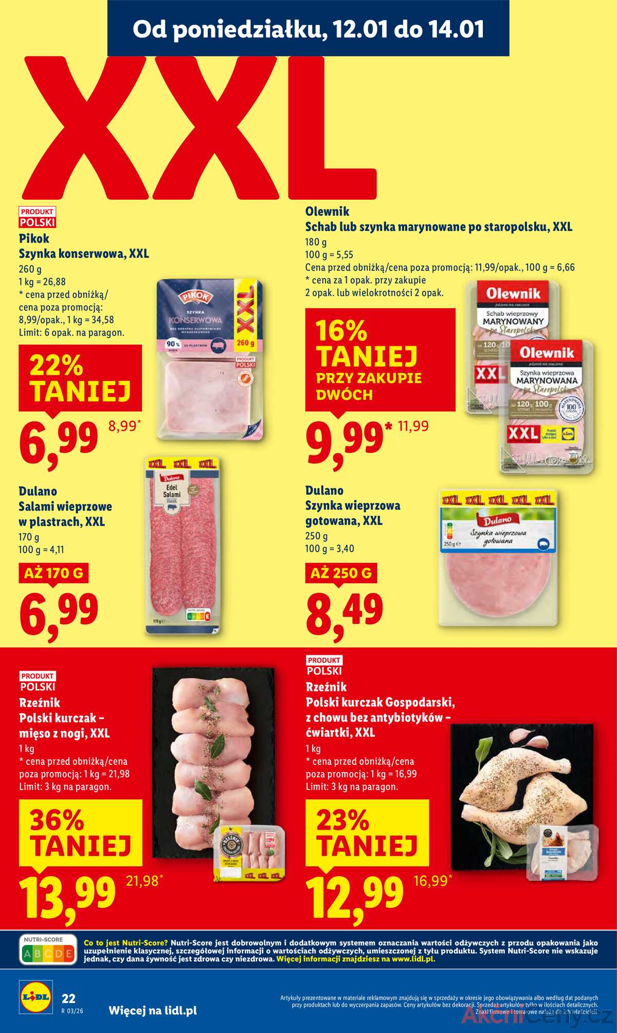 Leták Lidl Polsko 12.1.-14.1.2026 strana 22