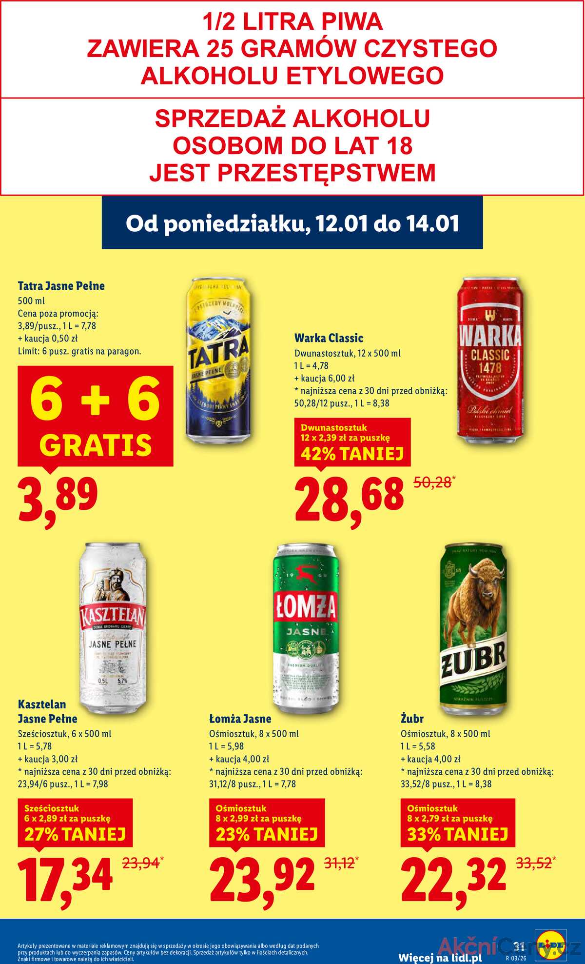 Leták Lidl Polsko 12.1.-14.1.2026 strana 31