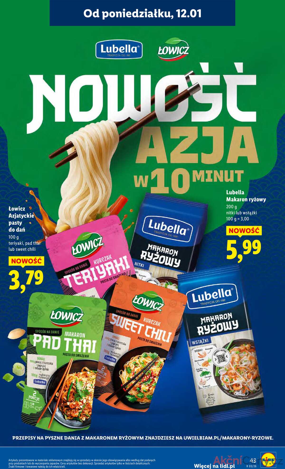 Leták Lidl Polsko 12.1.-14.1.2026 strana 43