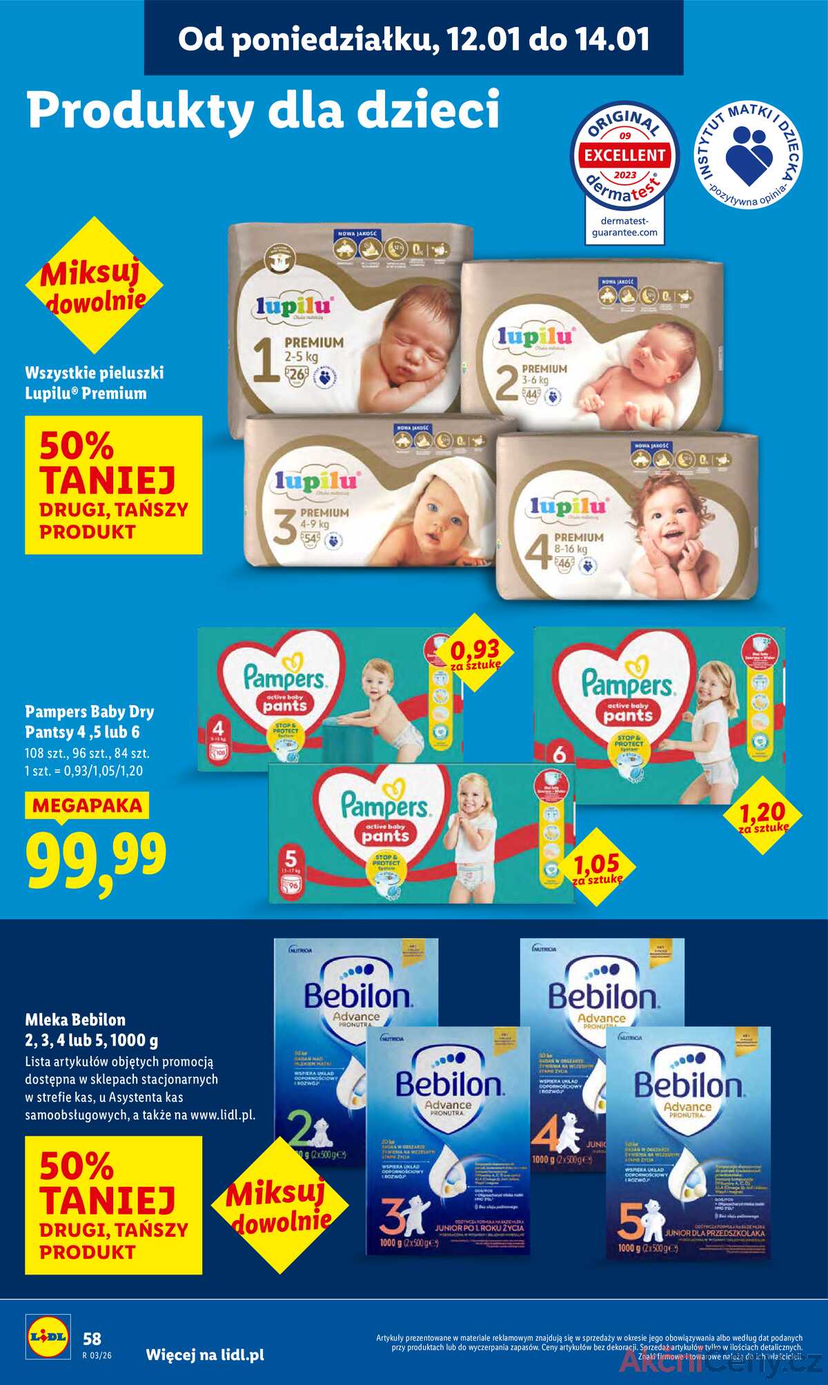 Leták Lidl Polsko 12.1.-14.1.2026 strana 58