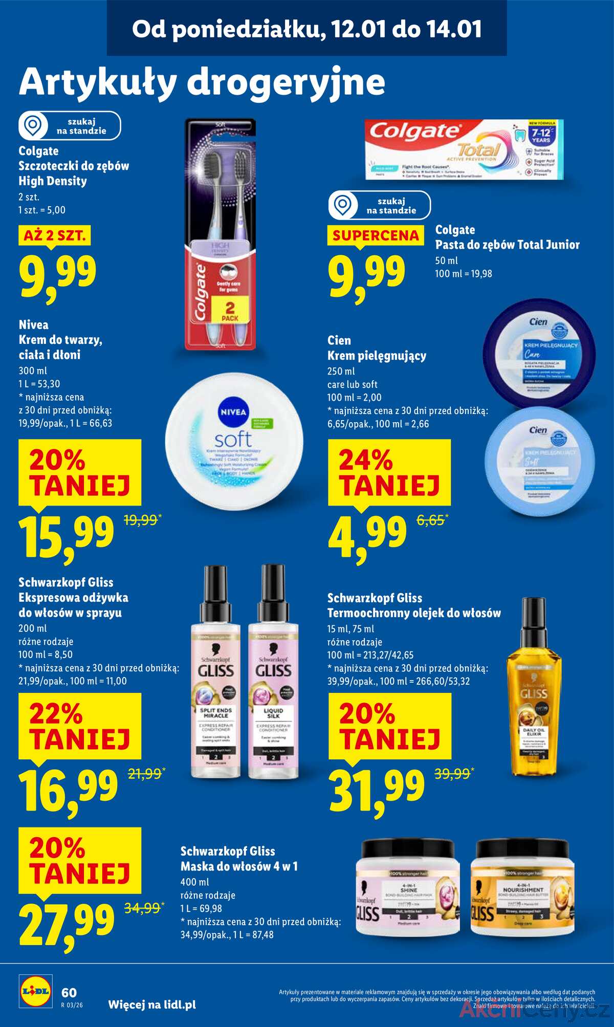 Leták Lidl Polsko 12.1.-14.1.2026 strana 60