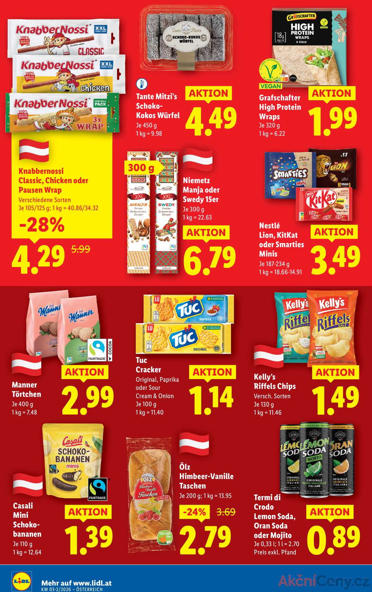 Leták Lidl Rakousko 15.1.-21.1.2026 strana 12