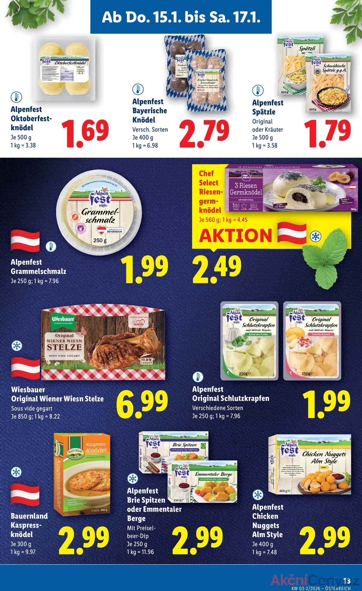 Leták Lidl Rakousko 15.1.-21.1.2026 strana 17