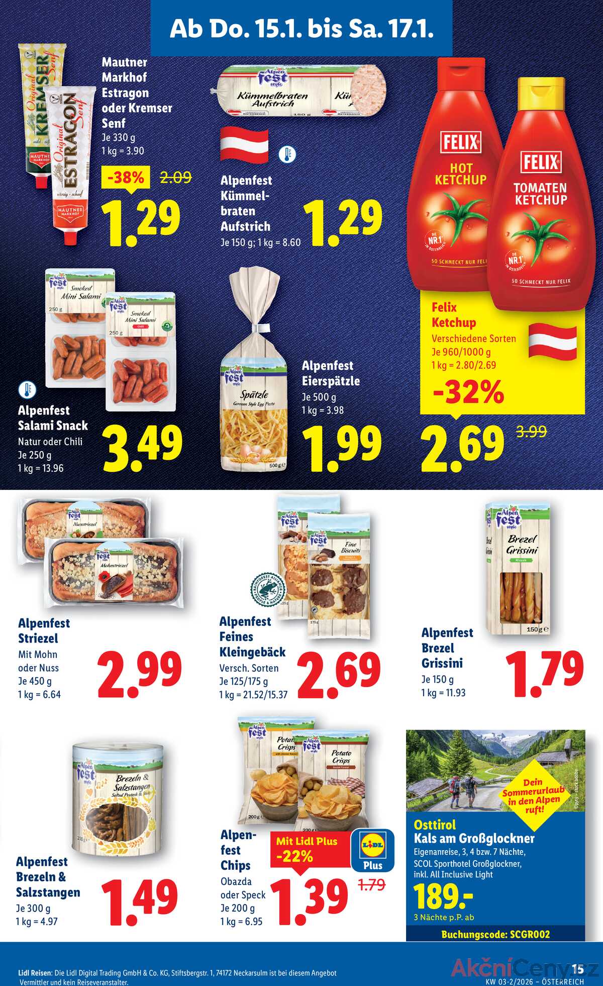 Leták Lidl Rakousko 15.1.-21.1.2026 strana 19