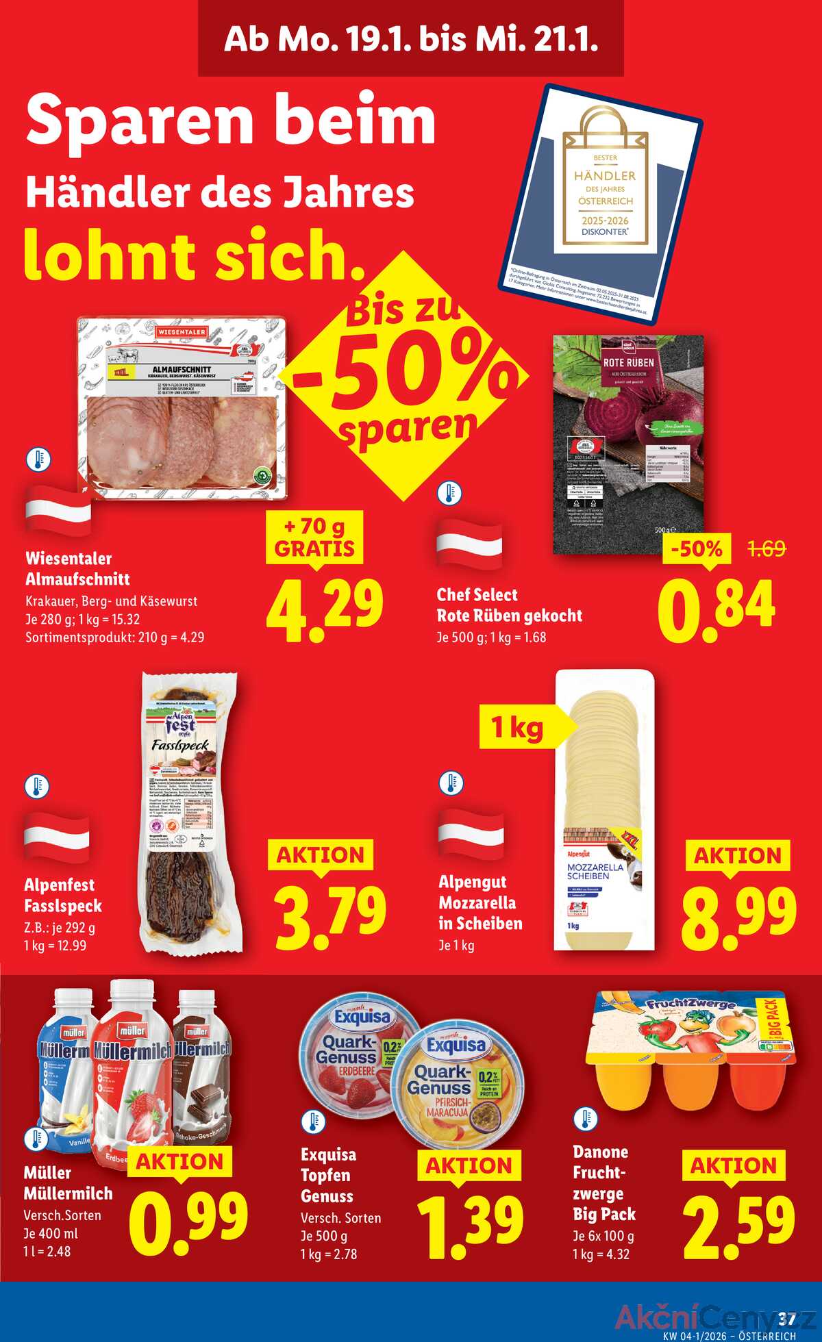 Leták Lidl Rakousko 15.1.-21.1.2026 strana 41