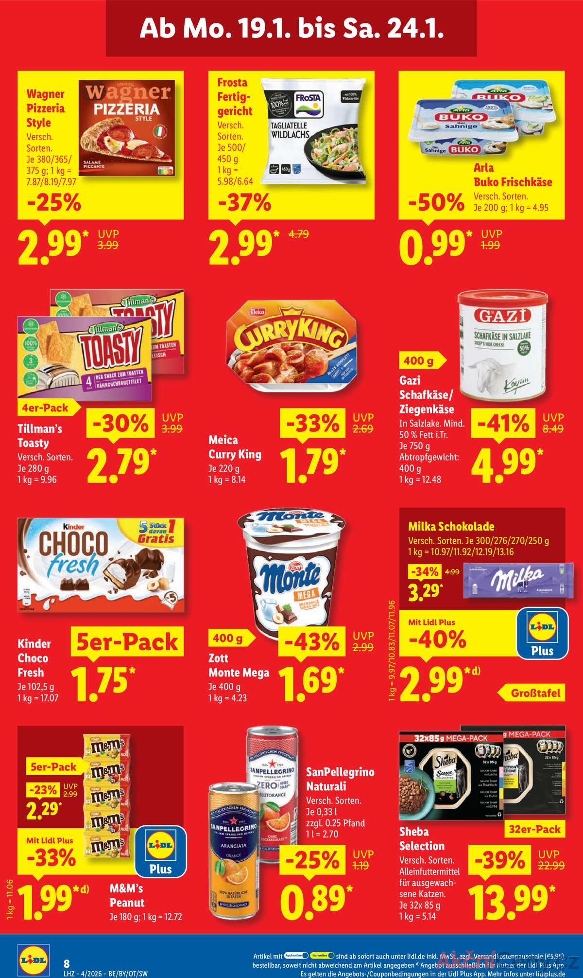 Leták Lidl Německo 19.1.-24.1.2026 strana 14