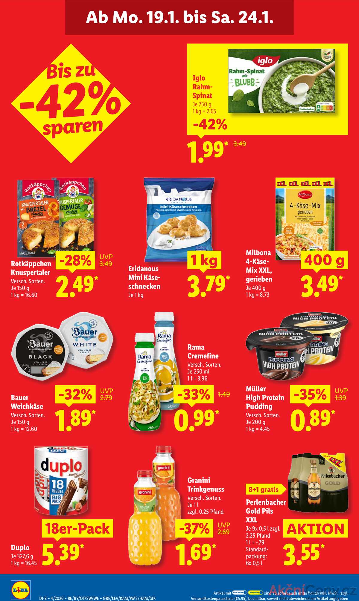 Leták Lidl Německo 19.1.-24.1.2026 strana 16