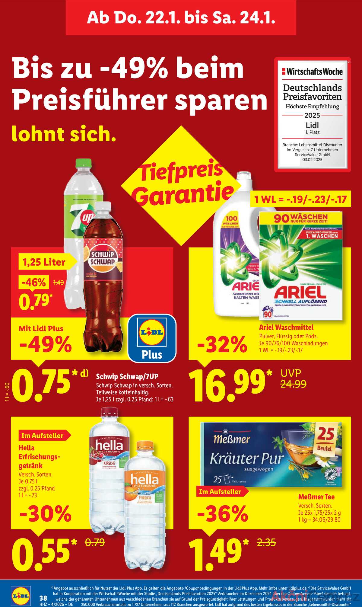 Leták Lidl Německo 19.1.-24.1.2026 strana 56