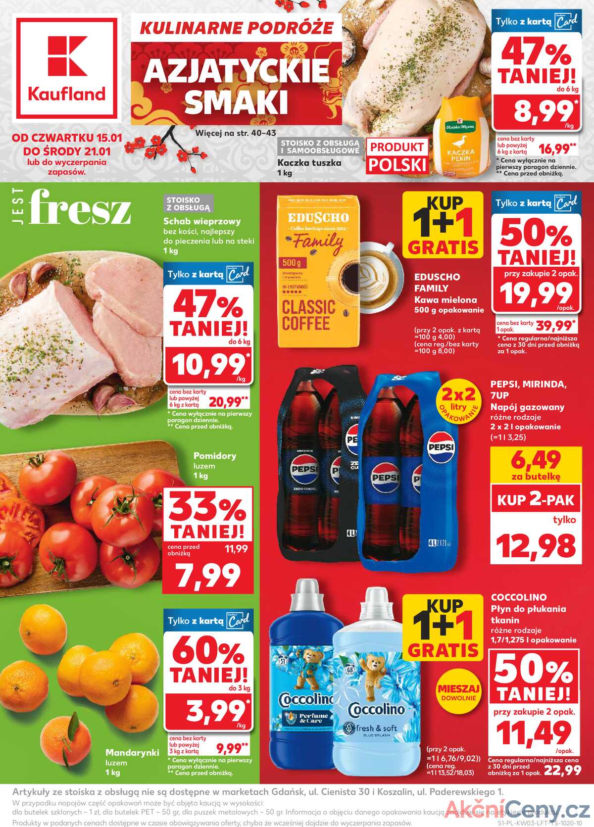 Leták Kaufland Polsko 15.1.-21.1.2026 - Noviny týdne strana 1