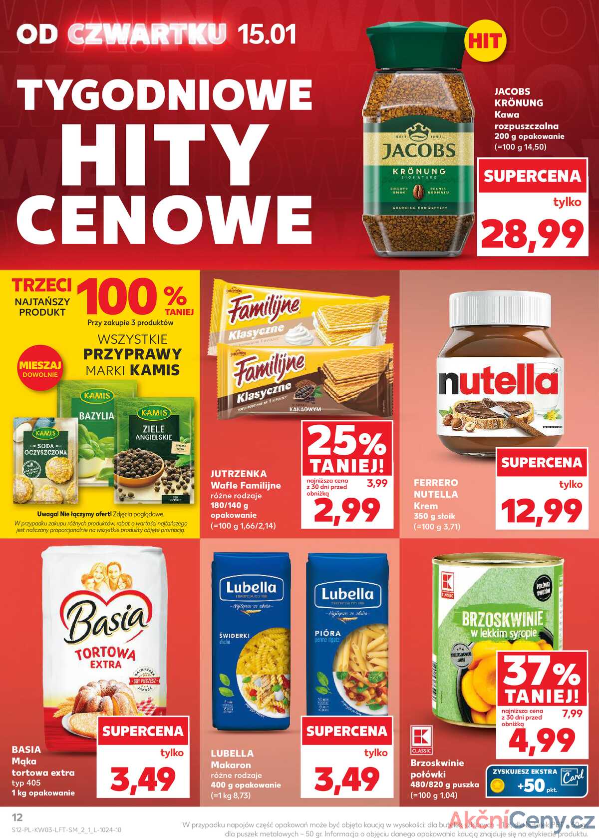 Leták Kaufland Polsko 15.1.-21.1.2026 - Noviny týdne strana 12