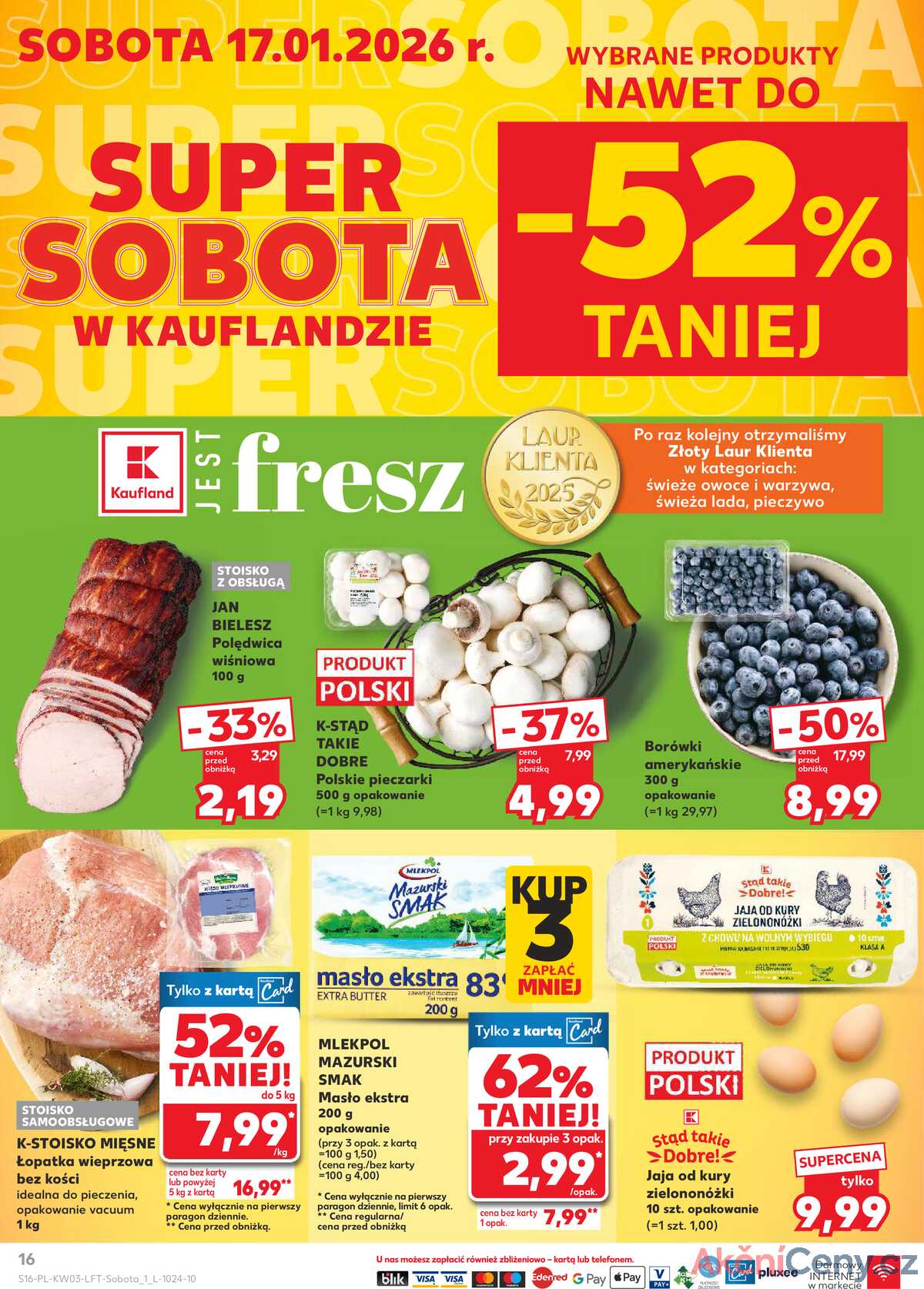 Leták Kaufland Polsko 15.1.-21.1.2026 - Noviny týdne strana 16