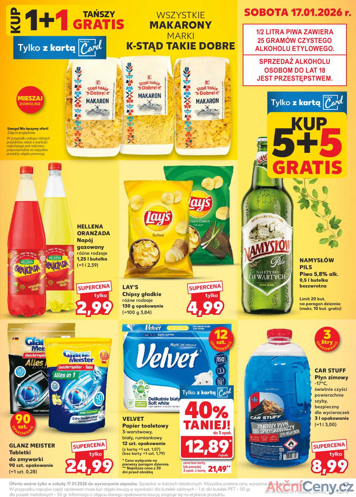 Leták Kaufland Polsko 15.1.-21.1.2026 - Noviny týdne strana 17