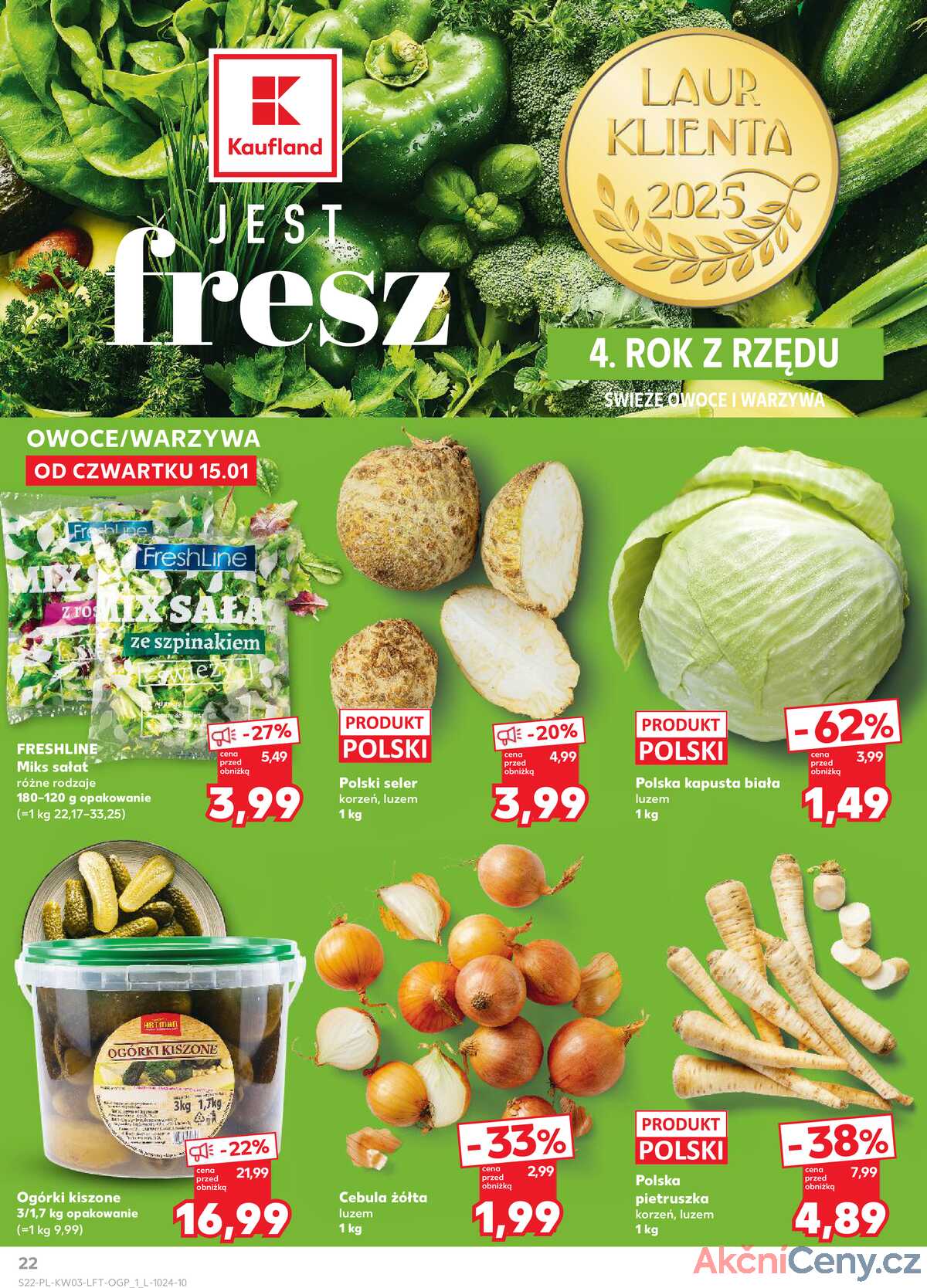 Leták Kaufland Polsko 15.1.-21.1.2026 - Noviny týdne strana 22