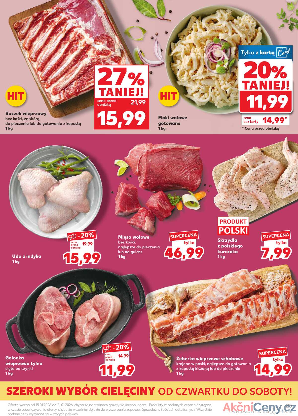 Leták Kaufland Polsko 15.1.-21.1.2026 - Noviny týdne strana 25