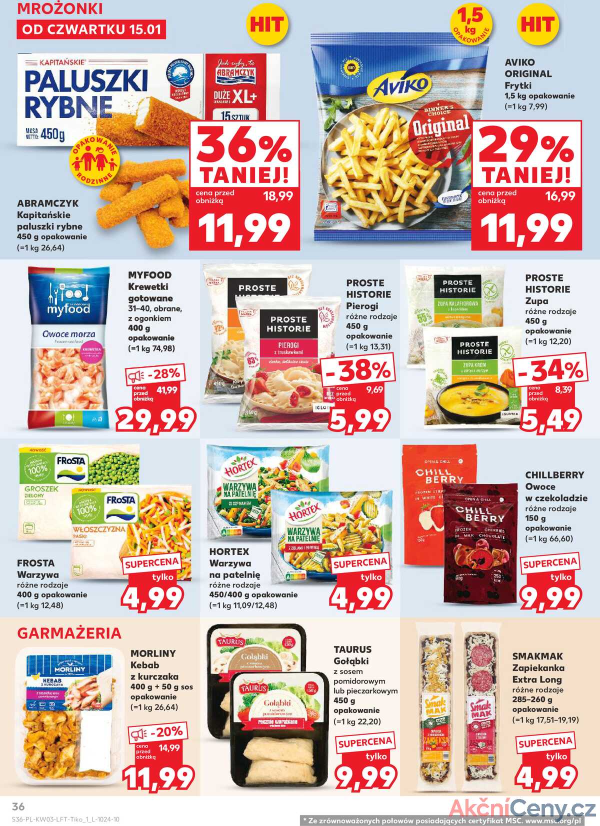 Leták Kaufland Polsko 15.1.-21.1.2026 - Noviny týdne strana 36