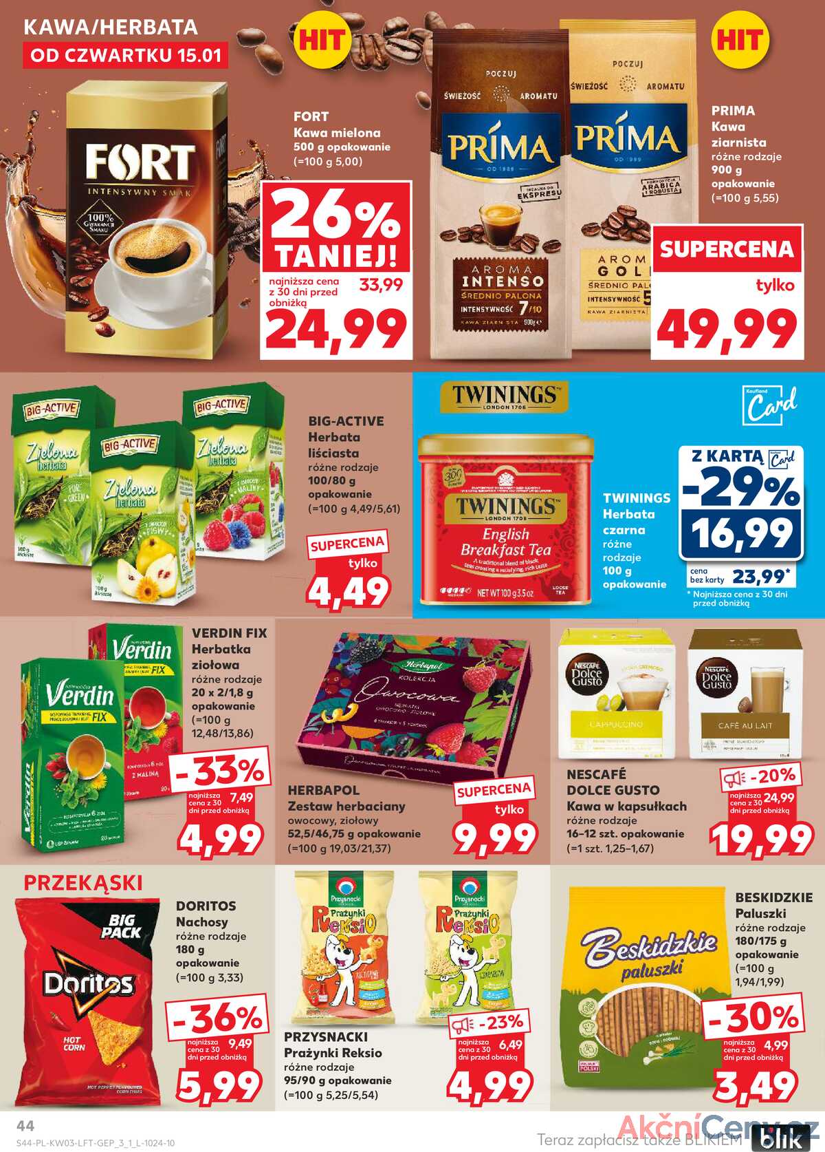 Leták Kaufland Polsko 15.1.-21.1.2026 - Noviny týdne strana 44
