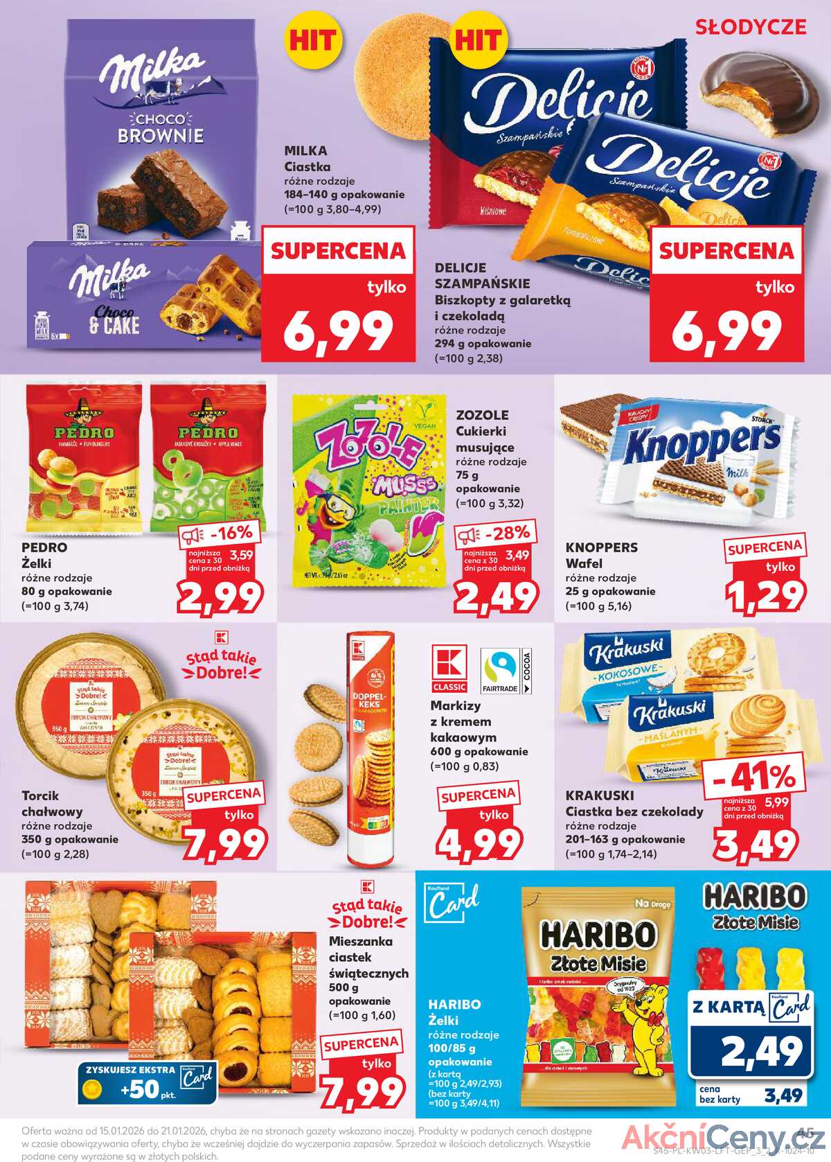Leták Kaufland Polsko 15.1.-21.1.2026 - Noviny týdne strana 45