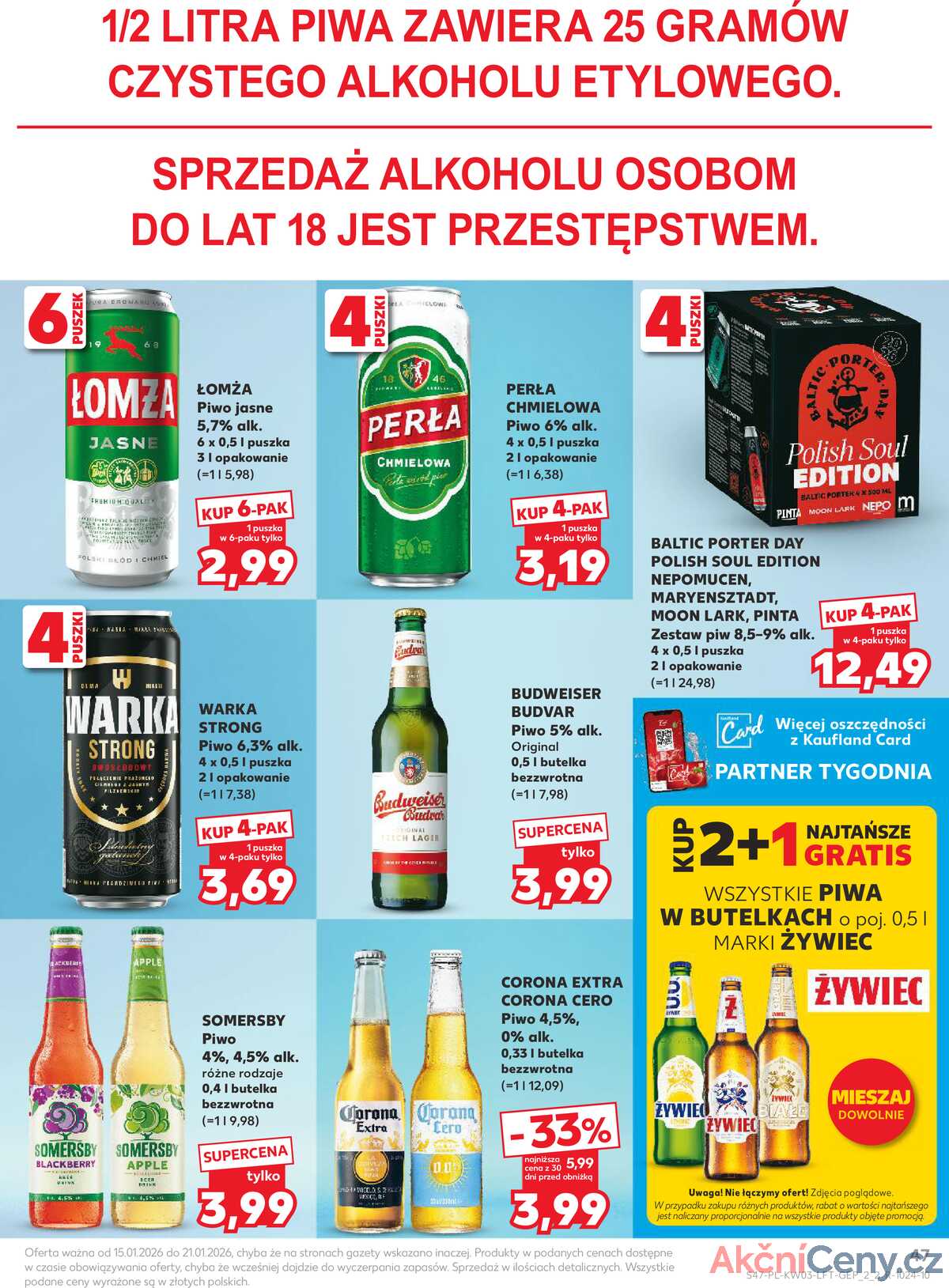 Leták Kaufland Polsko 15.1.-21.1.2026 - Noviny týdne strana 47