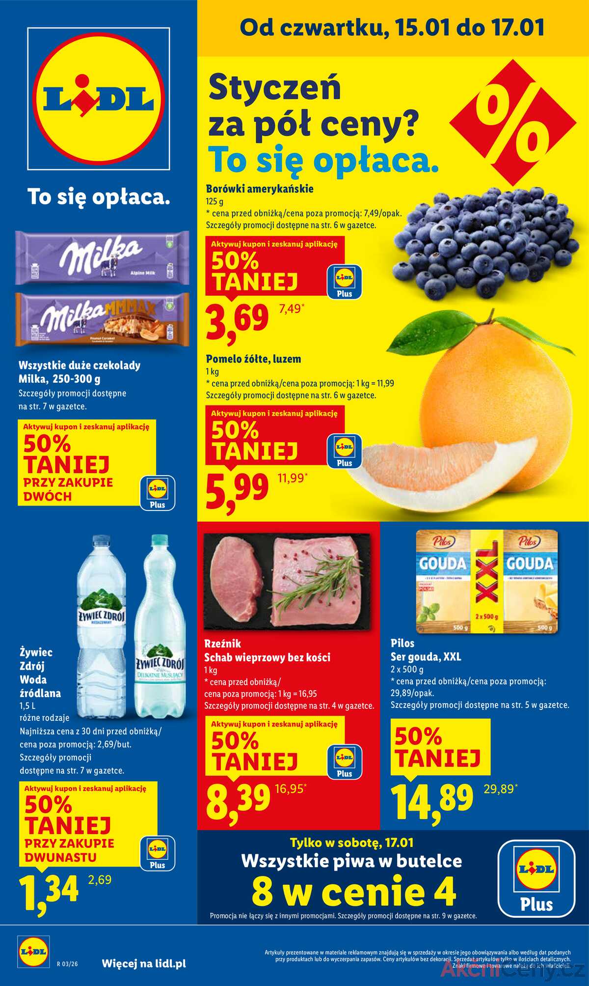 Leták Lidl Polsko 15.1.-17.1.2026 strana 1