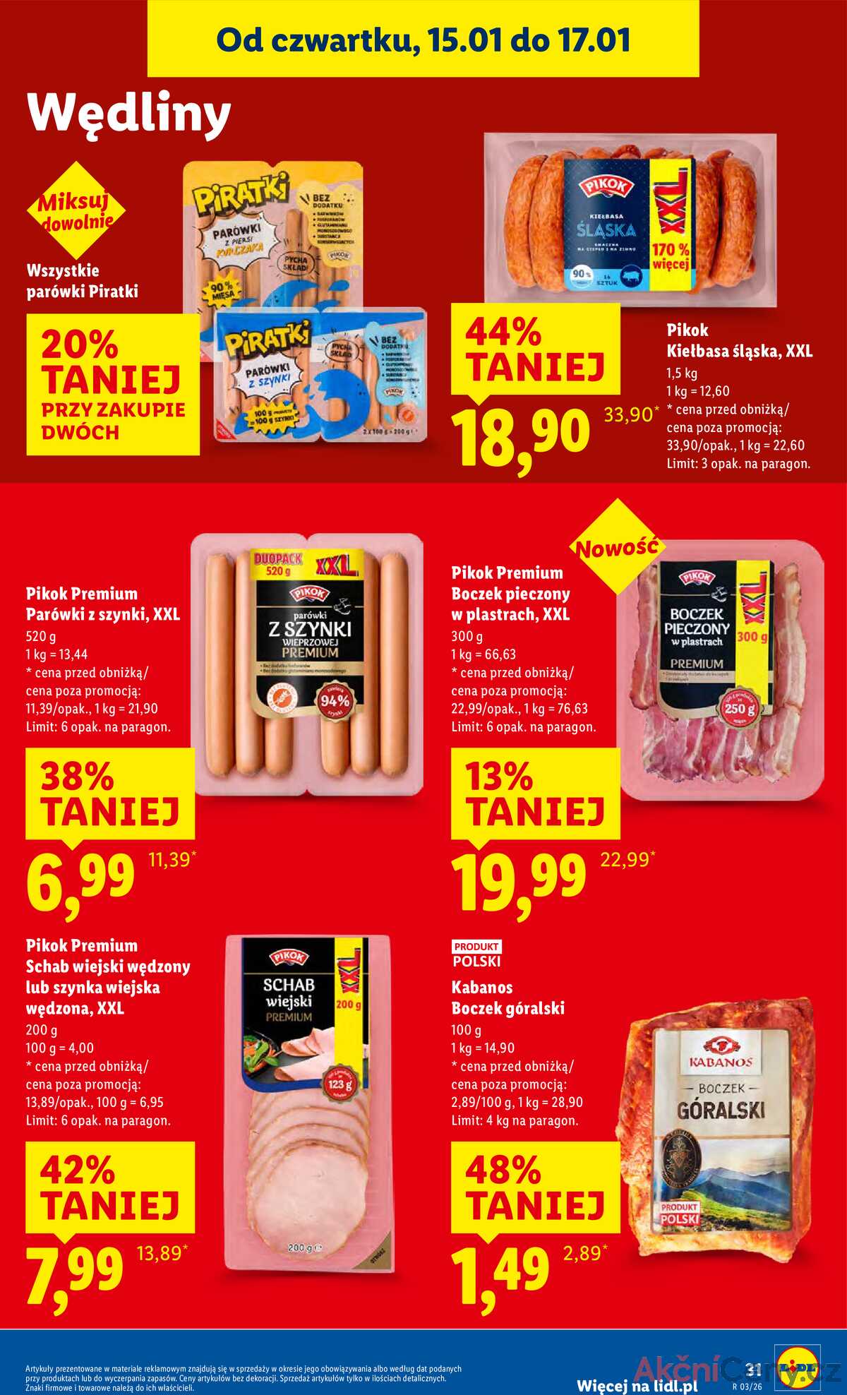 Leták Lidl Polsko 15.1.-17.1.2026 strana 31