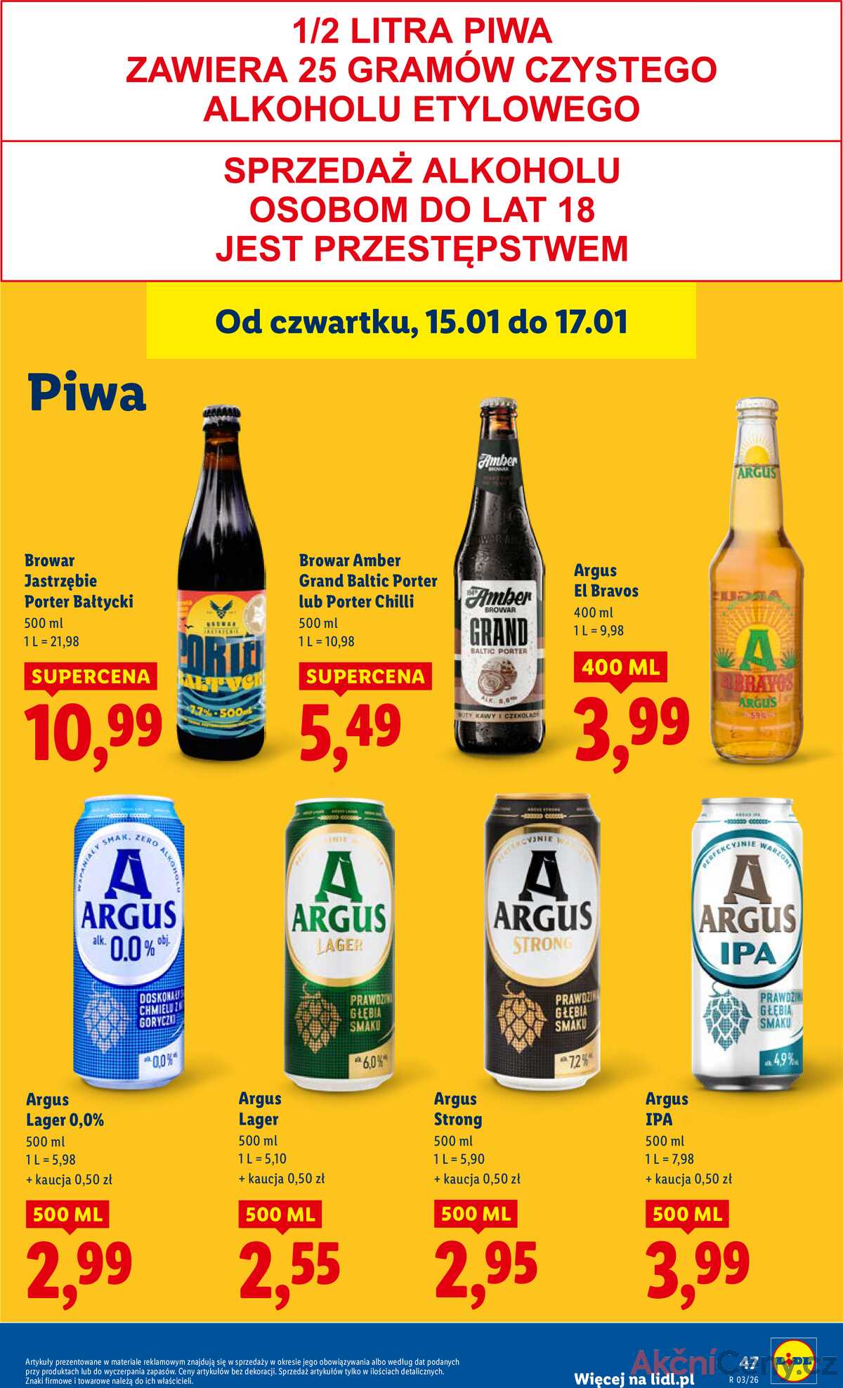 Leták Lidl Polsko 15.1.-17.1.2026 strana 47