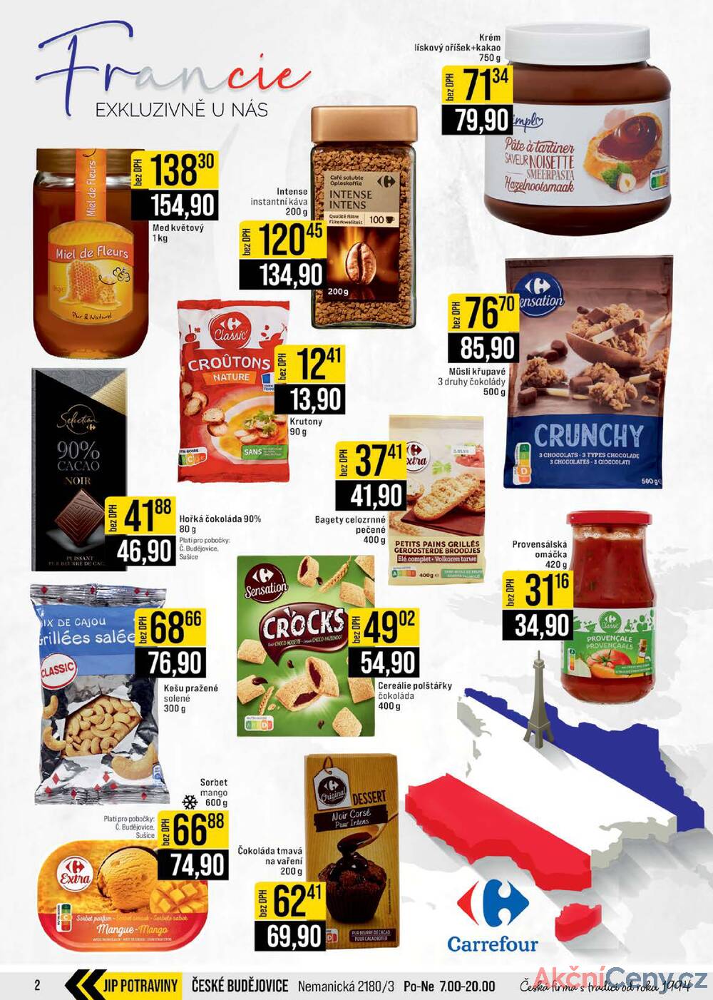 JIP Cash & Carry České Budějovice, Most, Náchod, Polička, Sušice a Svoboda nad Úpou od 14.1. do 20.1.2026