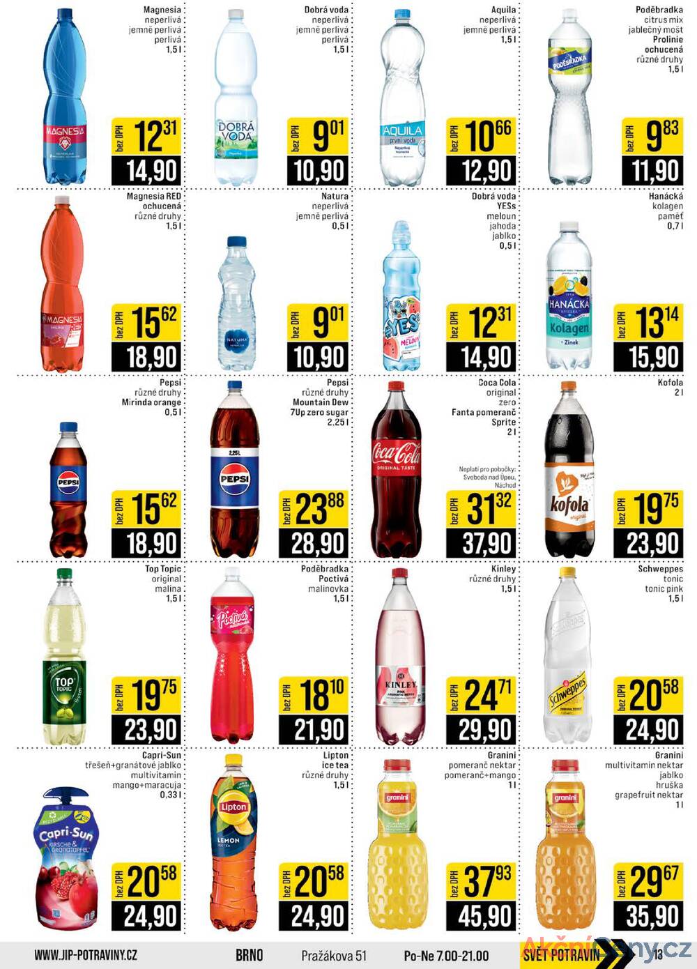 JIP Cash & Carry České Budějovice, Most, Náchod, Polička, Sušice a Svoboda nad Úpou od 14.1. do 20.1.2026