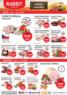 RABBIT řeznictví letáky