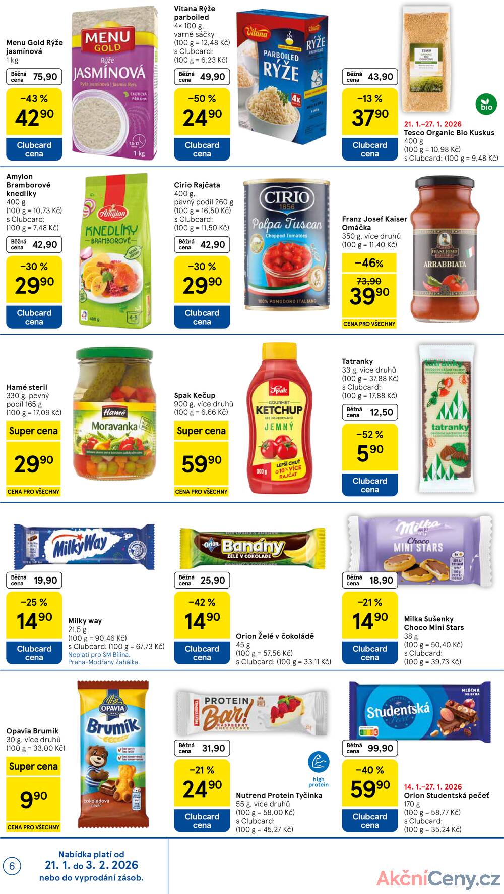 Tesco supermarkety od 21.1. do 27.1.2026