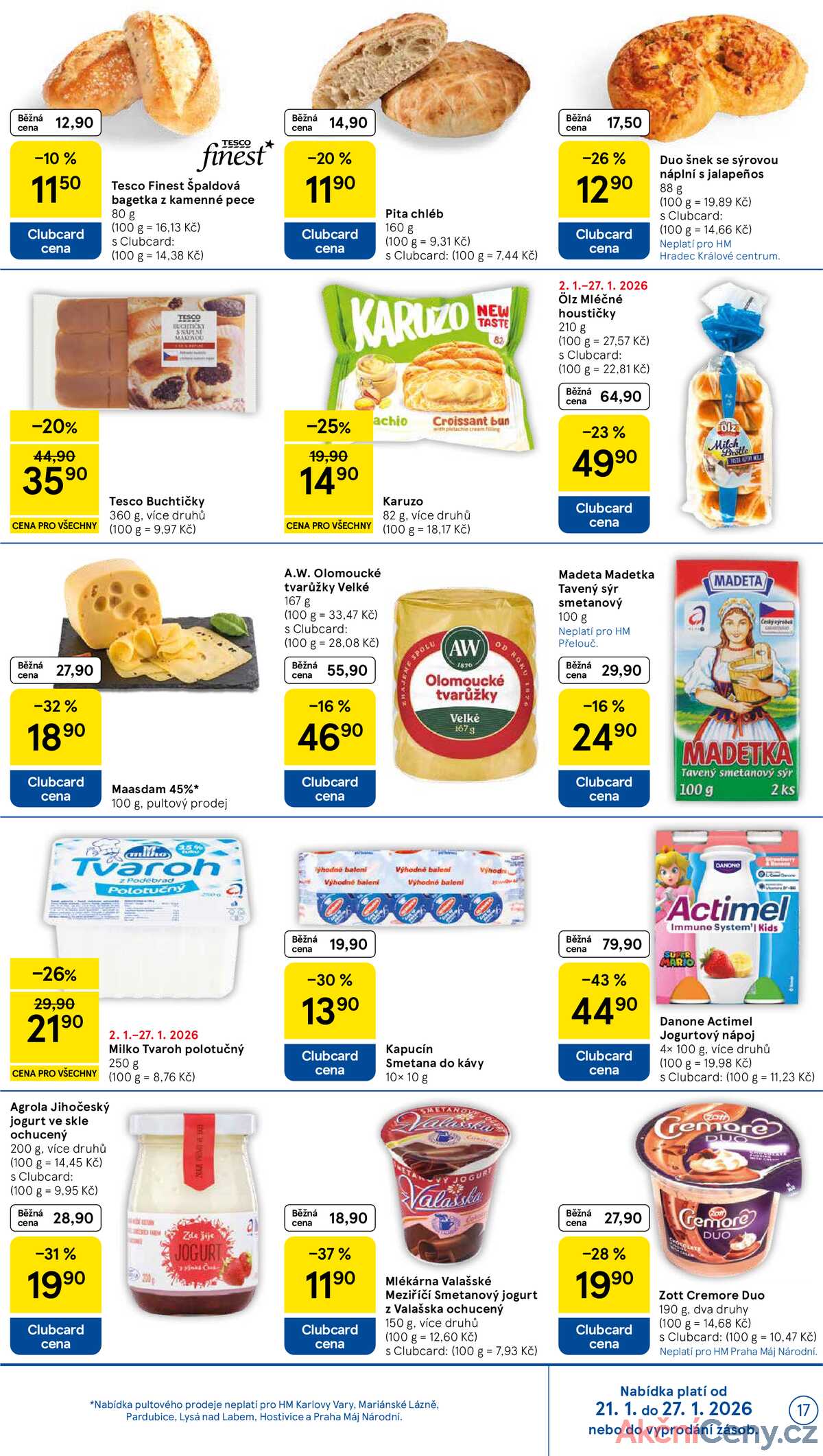 Tesco malé hypermarkety od 21.1. do 27.1.2026 strana 17