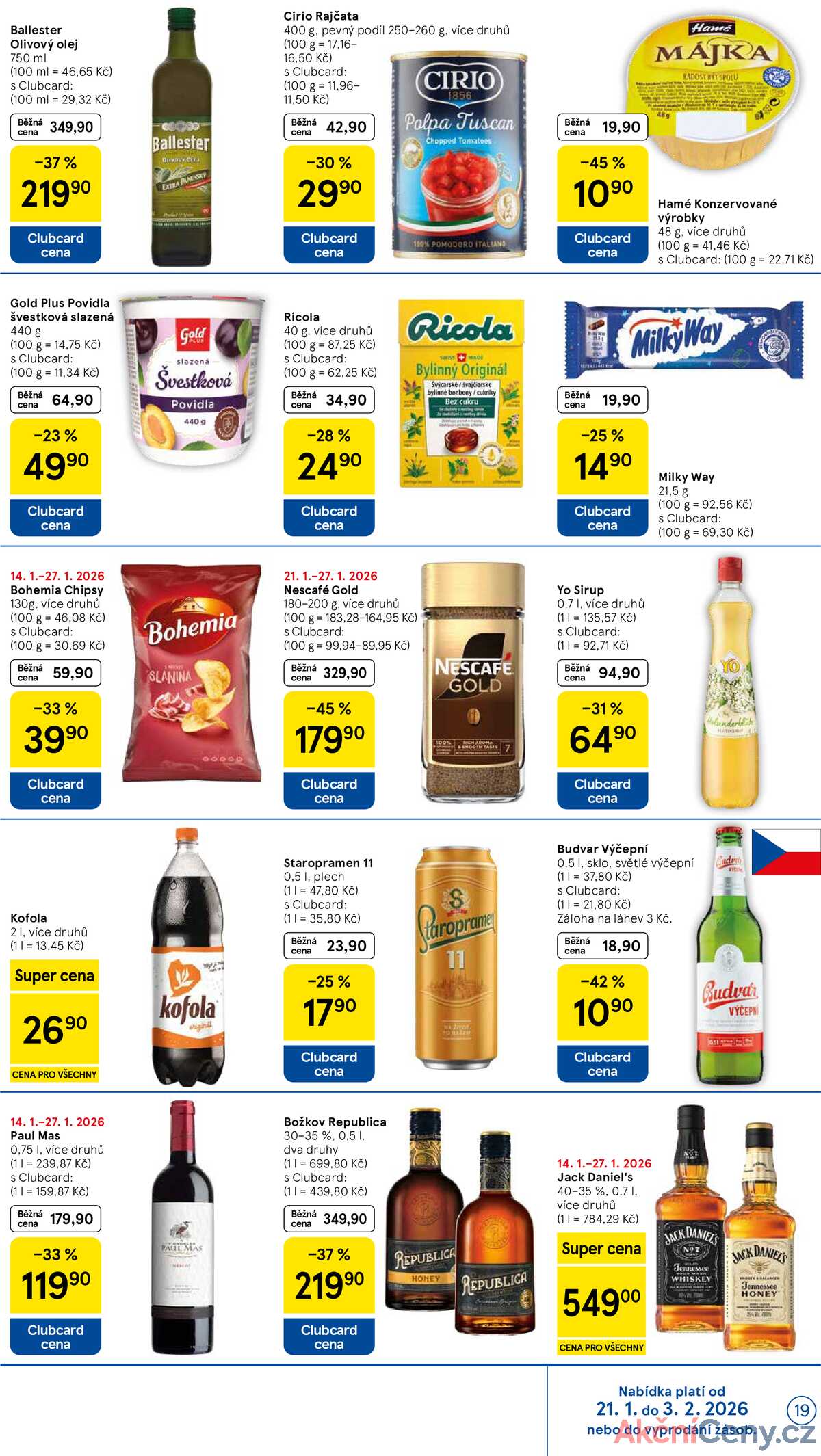 Tesco malé hypermarkety od 21.1. do 27.1.2026 strana 19