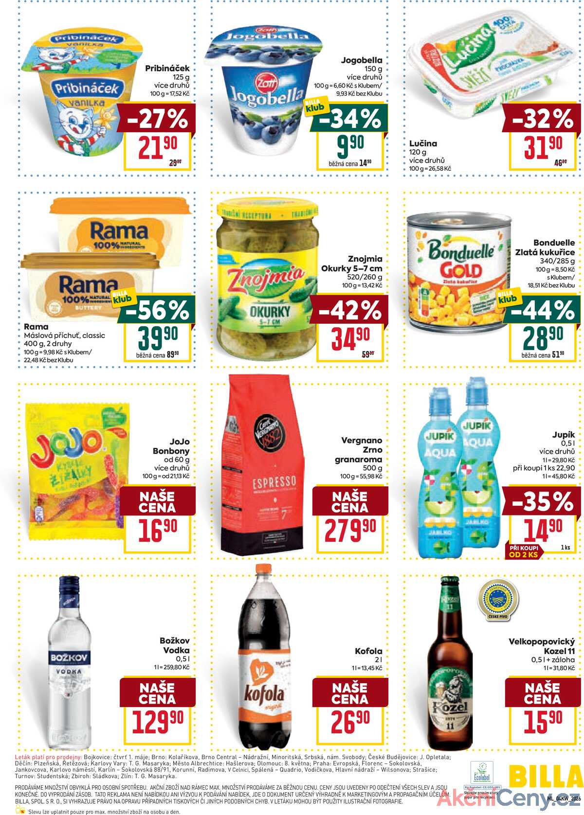 Billa malý leták od 21.1. do 27.1.2026 strana 3