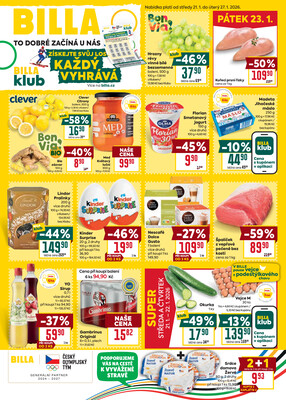 Billa malý leták od 21.1. do 27.1.2026