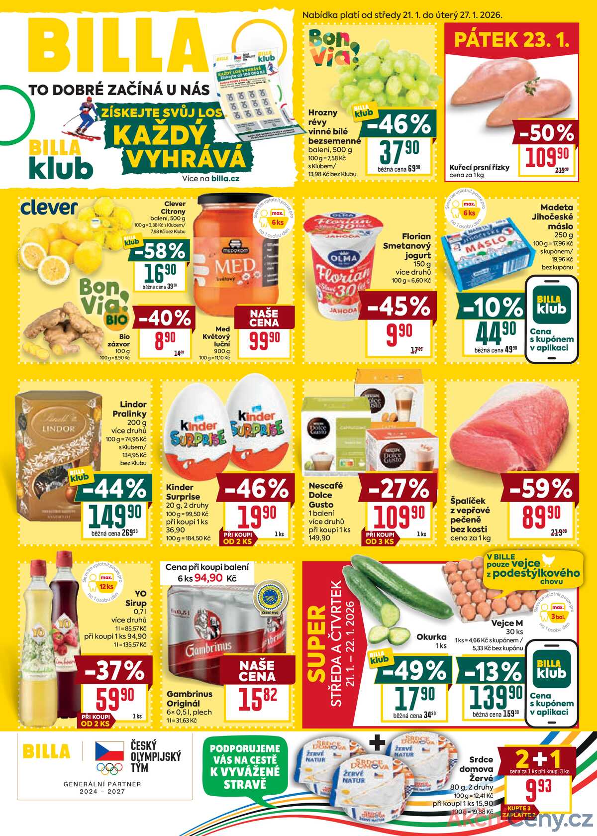 Billa  od 21.1. do 27.1.2026 strana 1