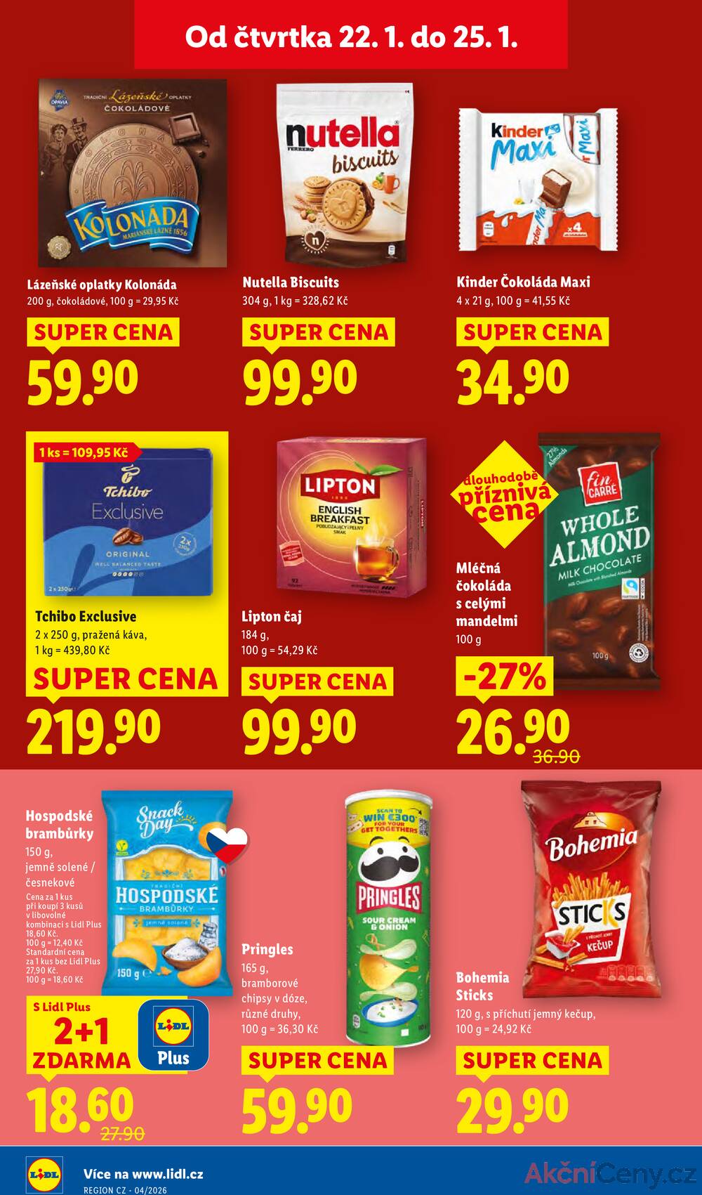Lidl Čtvrtek od 22.1. do 25.1.2026