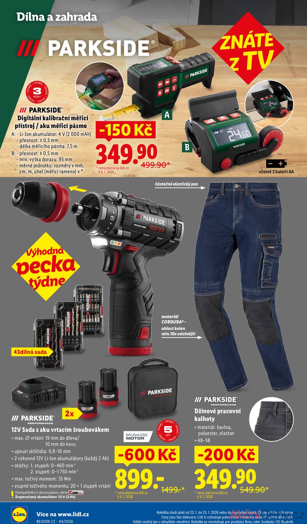 Lidl Čtvrtek od 22.1. do 25.1.2026