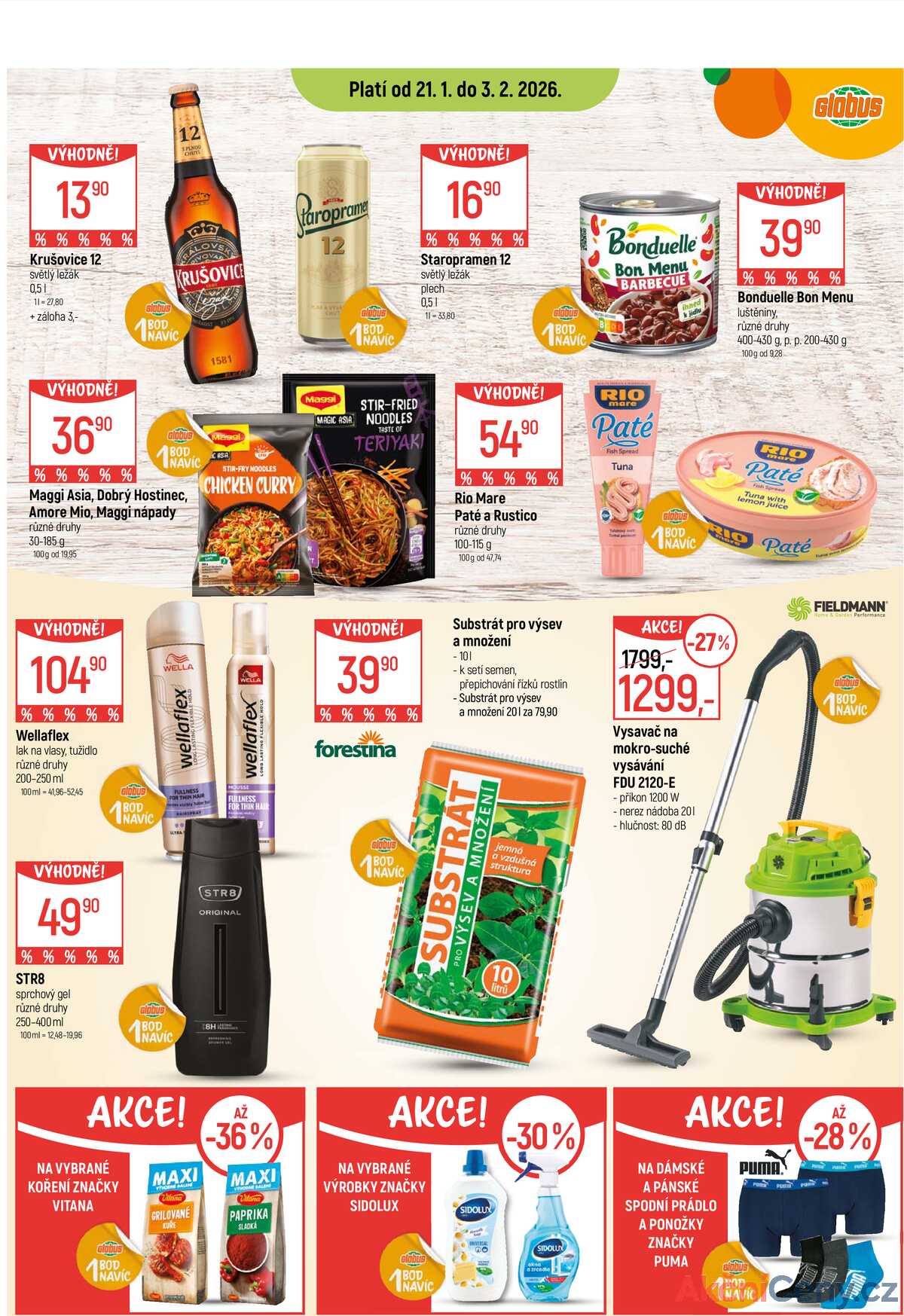 Akční leták Globus 21.1. - 27.1.2026 - Globus Praha - Centrum Černý Most strana 14
