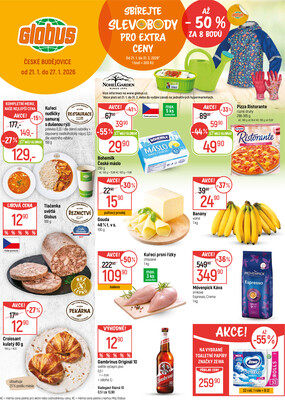 Akční leták Globus 21.1. - 27.1.2026 - Globus České Budějovice