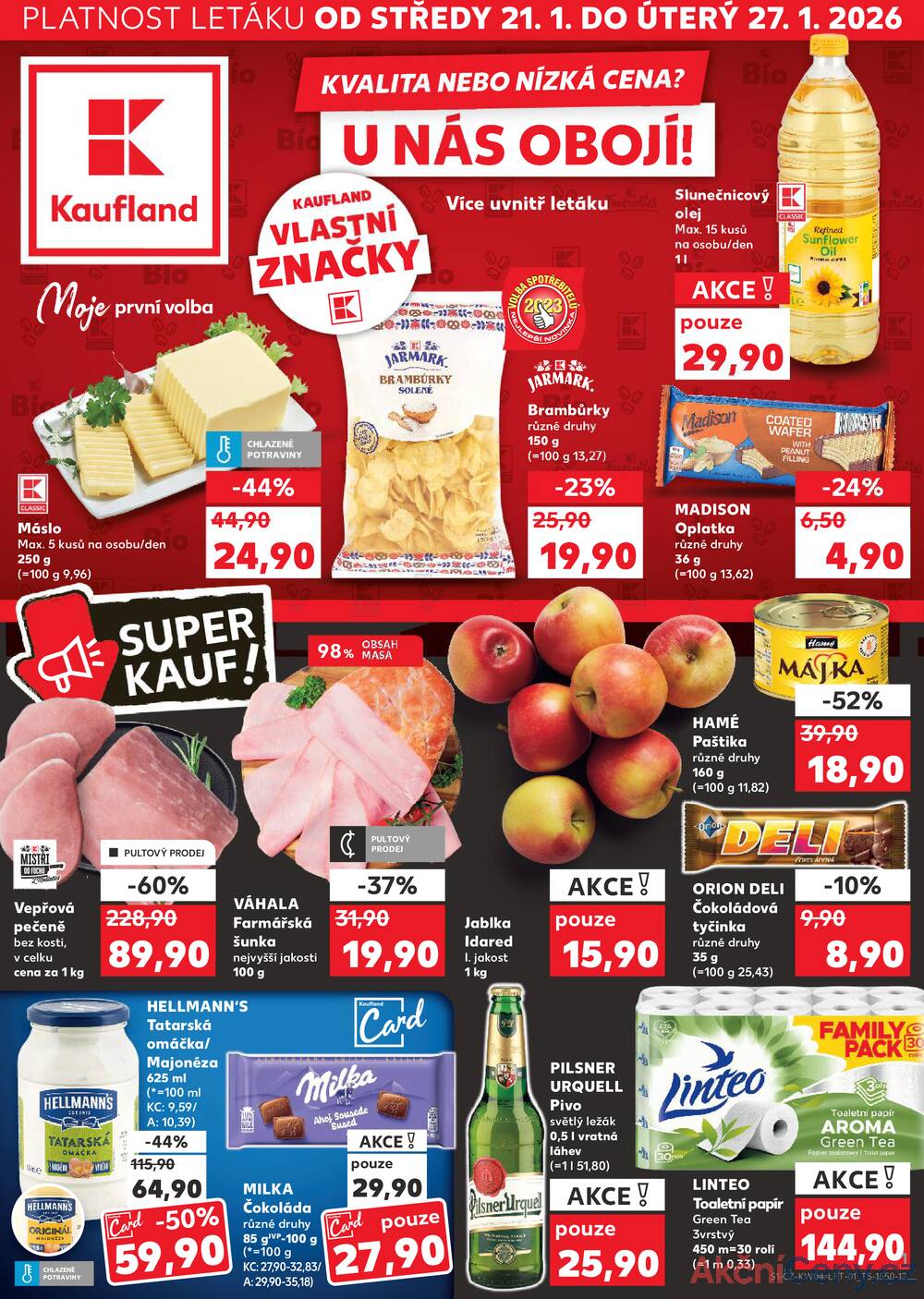 Kaufland 21.1. - 27.1. - Kaufland - Praha 3 (Jarov)