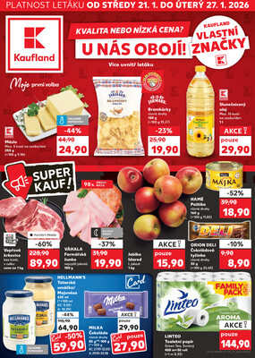 Leták Kaufland 21.1. - 27.1. - Kaufland - Benešov