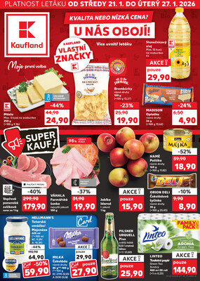 Leták Kaufland 21.1. - 27.1. - Kaufland - Olomouc - Štursova